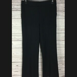 Spanx Supersmooth PerfectFit Ponte Pants Cropped Wide Leg XL Black Petite